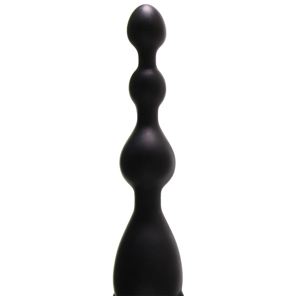 PinkCherry Vibrating Pleasure Beads in Black