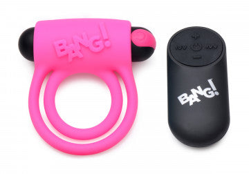 Bang - Silicone Cock Ring and Bullet With Remote C