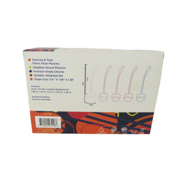 Pleasure Cherry Kegel Balls - Multi-Weighted - 5 Pack
