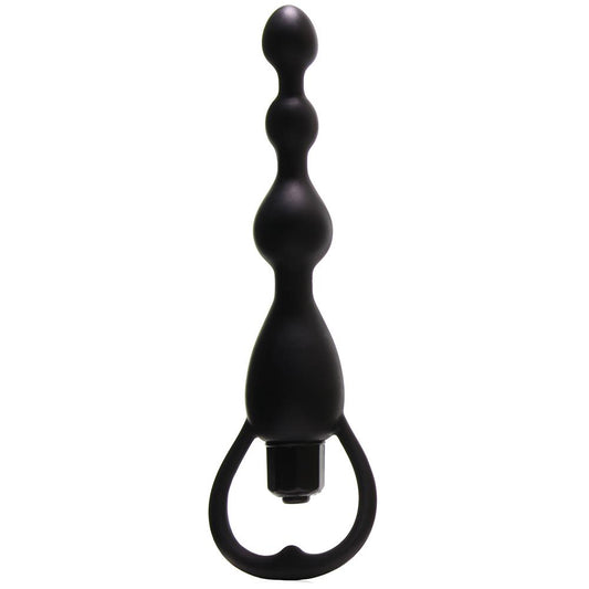PinkCherry Vibrating Pleasure Beads in Black
