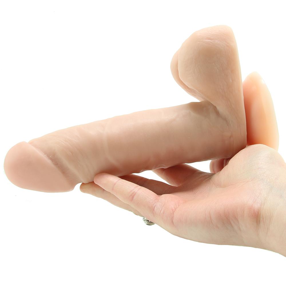 Dr. Skin 8 Inch Wireless Remote Vibrating Dildo in Beige
