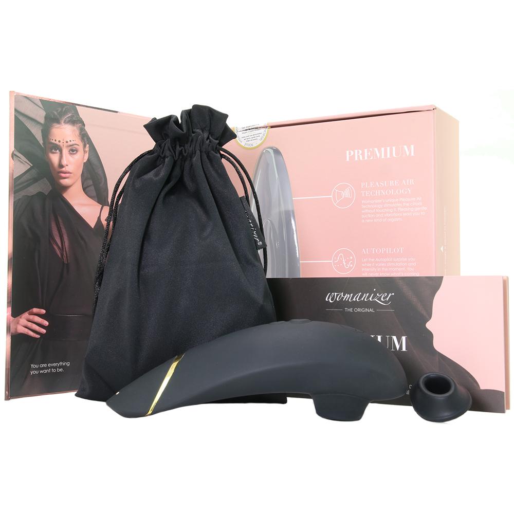 Womanizer Premium Clitoral Stimulator in Black/Gold