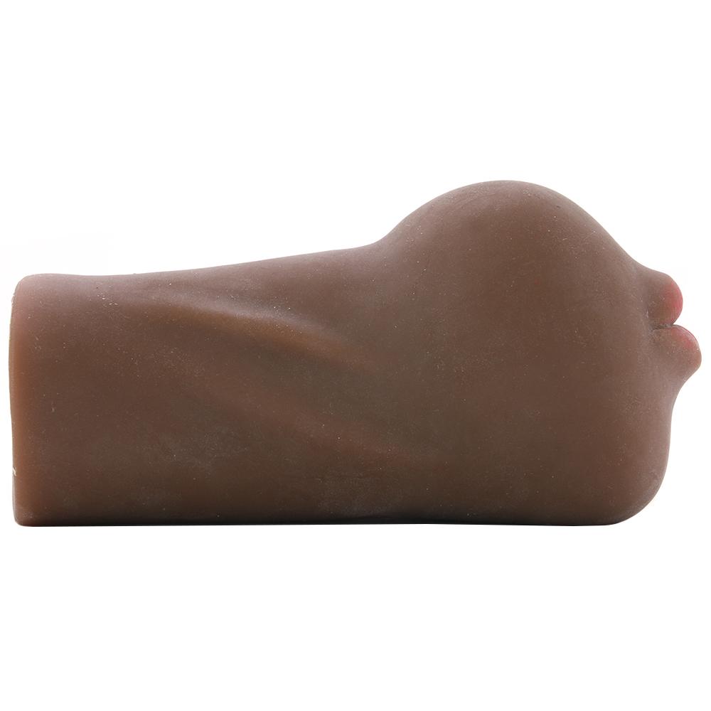 Stroke It Anatomical Mouth Stroker in Brown