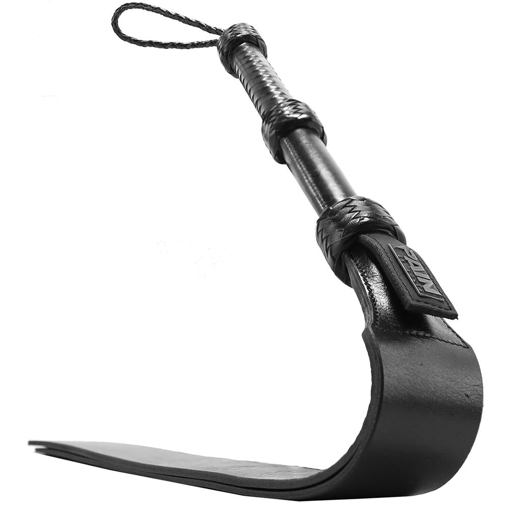 Pain Heavy Duty Double Tailed Whip Flogger in Black