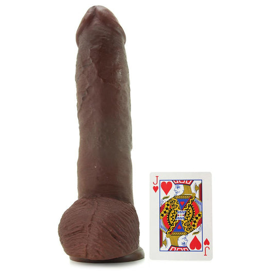 King Cock 10 Inch Cock with Balls in Brown