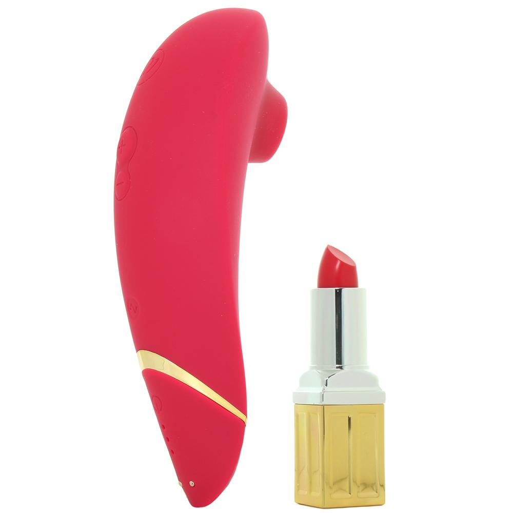Womanizer Premium Clitoral Stimulator in Red/Gold