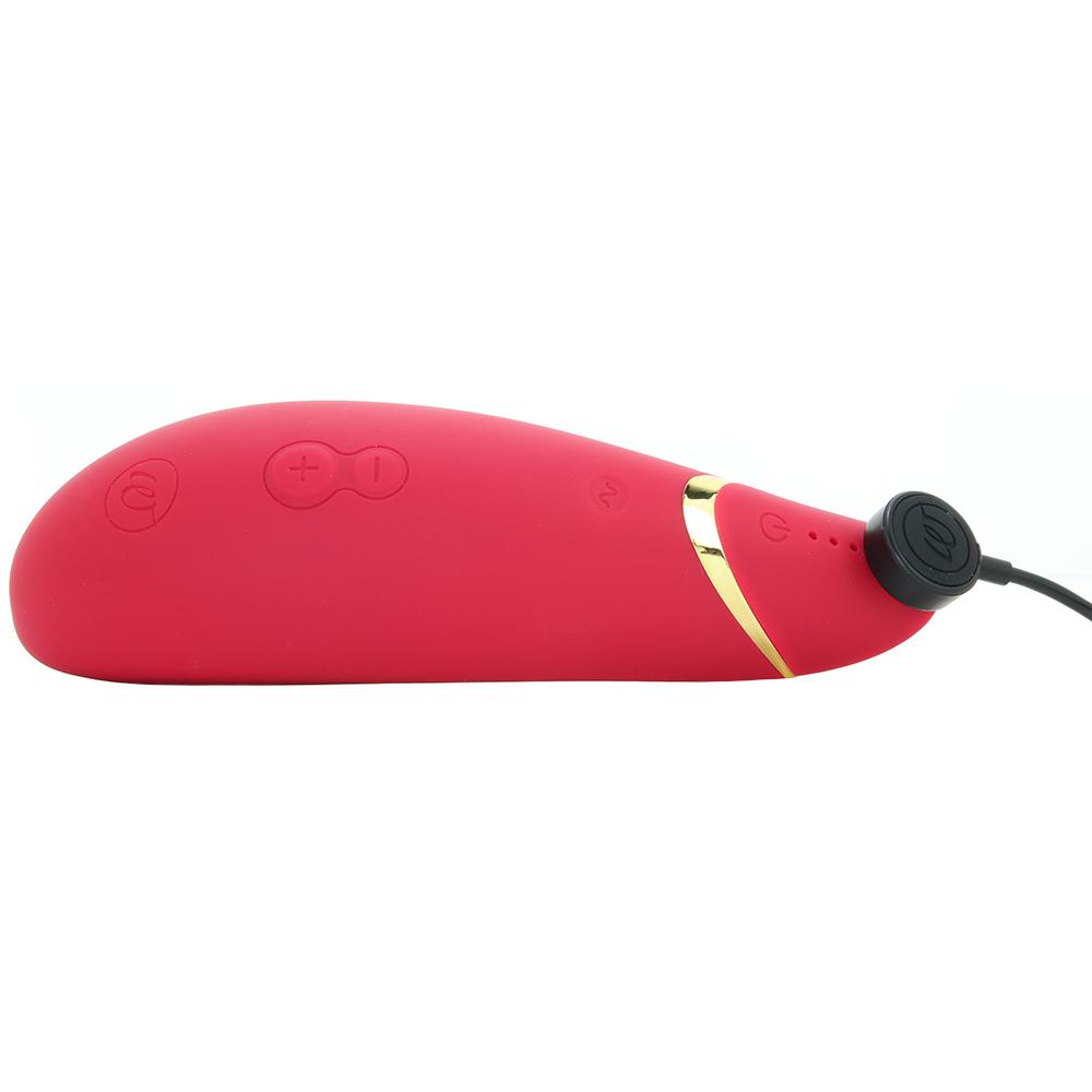 Womanizer Premium Clitoral Stimulator in Red/Gold