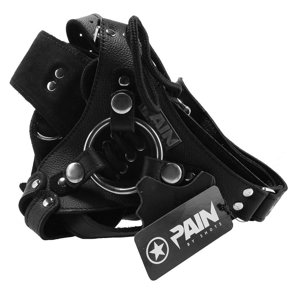 Pain Leather Strap-on Harness