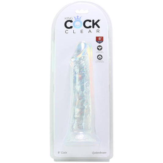 King Cock 8 Inch Clear Cock