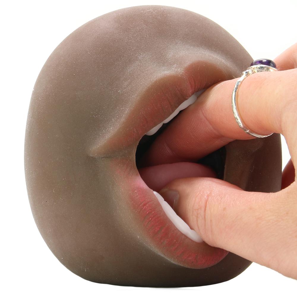 Stroke It Anatomical Mouth Stroker in Brown