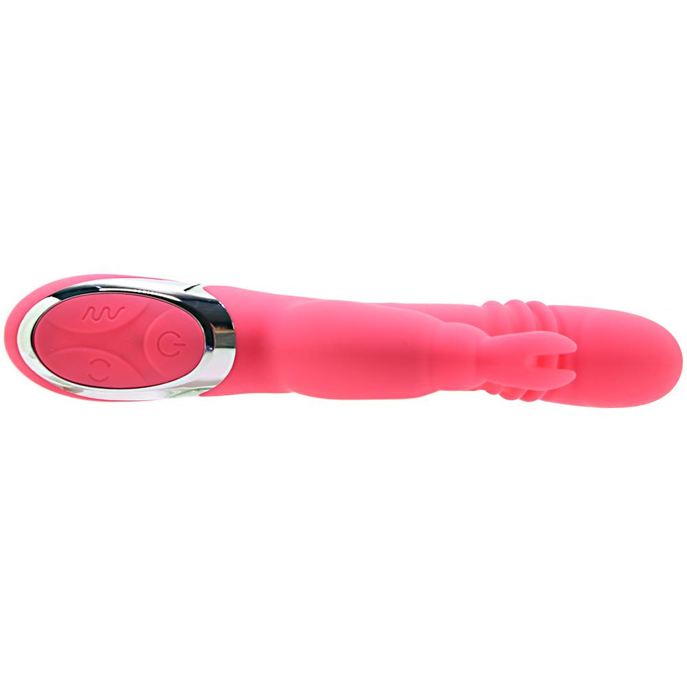 Enchanted Exciter Thrusting Rabbit Vibe in Coral