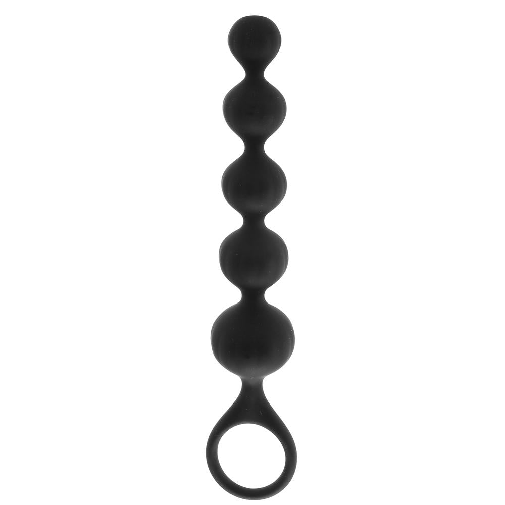 Satisfyer Soft Silicone Love Beads in Black