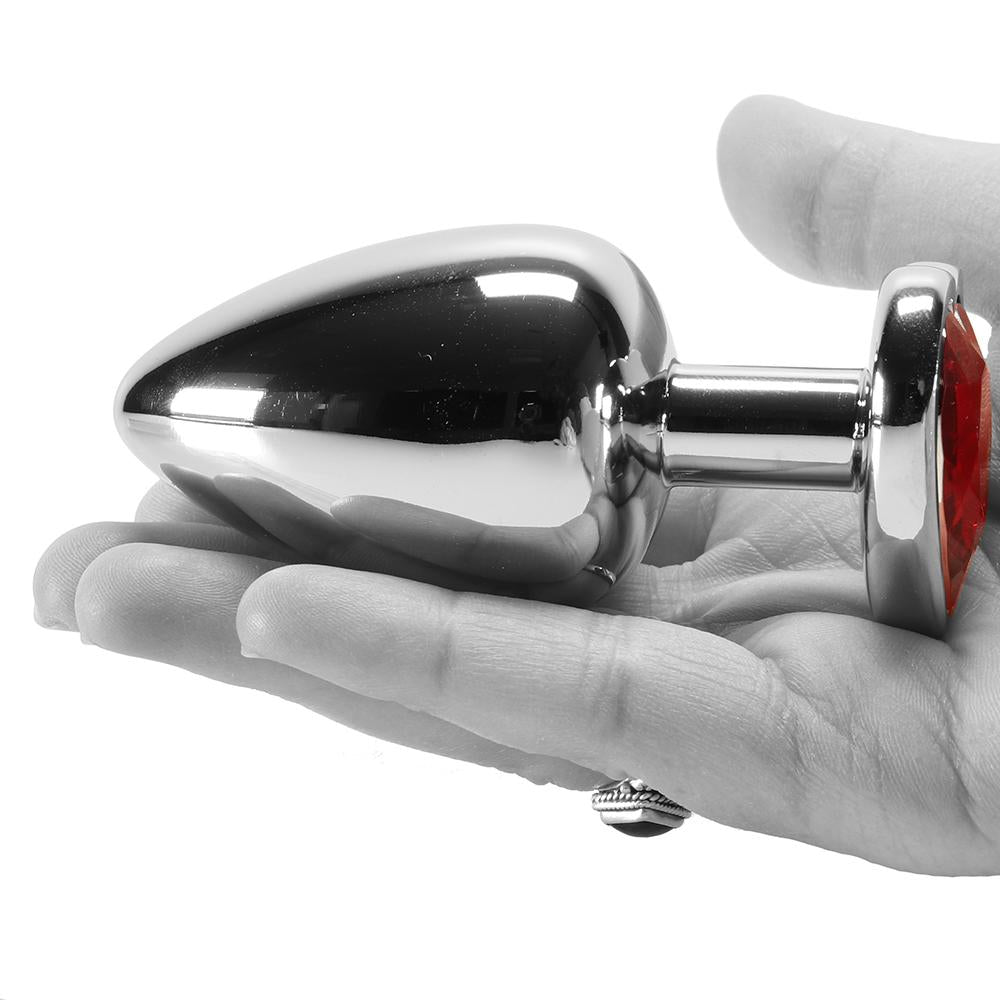 Booty Sparks Red Heart Gem Anal Plug Set
