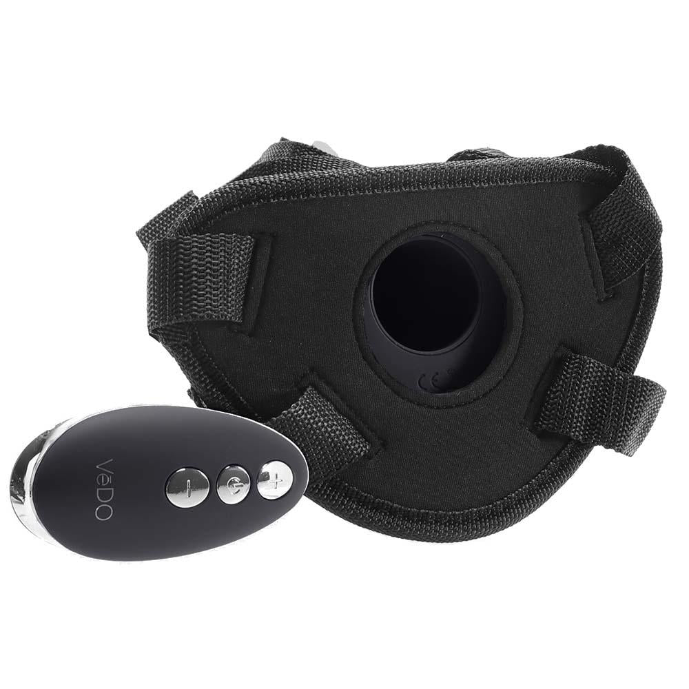Strapped Remote Strap-On Vibe Set in Just Black