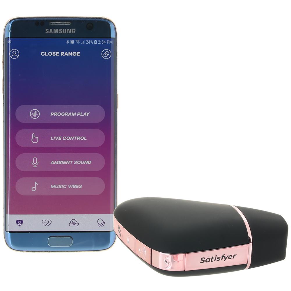 Love Triangle Air Pulse Stimulator + Vibration in Black